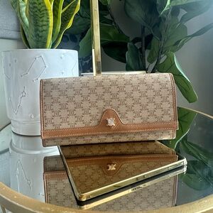 Celine Brown and Tan Wallet